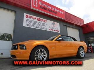 Used 2007 Ford Mustang GT Convertible in Grabber Orange, Loaded, Wow! for sale in Swift Current, SK