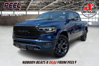 2021 Ram 1500 Limited Crew Cab Night Edition 4X4 | 5.7L HEMI V8 | Patriot Blue Pearl | FULLY LOADED | Heated & Ventilated Premium Leather Seats | Dual-pane Panoramic Sunroof | 19-speaker Harman/Kardon High Performance Audio System | Limited Level 1 Equipment Group | Uconnect 4C 12" Touchscreen w/ Navigation | Heads-up Display | Adaptive Cruise Control | Lane Keep Assist | Forward Collision Warning | Blind Spot Monitoring | Parallel & Perpendicular Park Assist | Heated Steering Wheel | Remote Start | Class IV Hitch Receiver | Anti-spin Differential Rear Axle | Trailer Brake Control | Spray-in Bed Liner | Tri-fold Tonneau Cover | Power Running Boards | Rear Power Sliding Window

Clean Carfax No Accidents

Introducing the 2021 Ram 1500 Limited Crew Cab Night Edition 4X4, a fully loaded powerhouse designed for luxury and performance. Featuring a robust 5.7L HEMI V8 engine, this Patriot Blue Pearl truck boasts heated and ventilated premium leather seats, a dual-pane panoramic sunroof, and a 19-speaker Harman/Kardon High Performance Audio System. The Limited Level 1 Equipment Group includes a Uconnect 4C 12" touchscreen with navigation, heads-up display, adaptive cruise control, lane keep assist, forward collision warning, and blind spot monitoring. Additional features such as parallel and perpendicular park assist, a heated steering wheel, remote start, Class IV hitch receiver, anti-spin differential rear axle, trailer brake control, and a spray-in bed liner enhance its practicality. The tri-fold tonneau cover, power running boards, and rear power sliding window add convenience and style. This Ram 1500 Limited Crew Cab Night Edition combines luxury, technology, and capability, making it an exceptional choice for discerning drivers.
______________________________________________________

Engage & Explore with Peel Chrysler: Whether youre inquiring about our latest offers or seeking guidance, 1-866-652-6197 connects you directly. Dive deeper online or connect with our team to navigate your automotive journey seamlessly.

WE TAKE ALL TRADES & CREDIT. WE SHIP ANYWHERE IN CANADA! OUR TEAM IS READY TO SERVE YOU 7 DAYS! COME SEE WHY NOBODY BEATS A DEAL FROM PEEL! Your Source for ALL make and models used cars and trucks
______________________________________________________

*FREE CarFax (click the link above to check it out at no cost to you!)*

*FULLY CERTIFIED! (Have you seen some of these other dealers stating in their advertisements that certification is an additional fee? NOT HERE! Our certification is already included in our low sale prices to save you more!)

______________________________________________________

Peel Chrysler  A Trusted Destination: Based in Port Credit, Ontario, we proudly serve customers from all corners of Ontario and Canada including Toronto, Oakville, North York, Richmond Hill, Ajax, Hamilton, Niagara Falls, Brampton, Thornhill, Scarborough, Vaughan, London, Windsor, Cambridge, Kitchener, Waterloo, Brantford, Sarnia, Pickering, Huntsville, Milton, Woodbridge, Maple, Aurora, Newmarket, Orangeville, Georgetown, Stouffville, Markham, North Bay, Sudbury, Barrie, Sault Ste. Marie, Parry Sound, Bracebridge, Gravenhurst, Oshawa, Ajax, Kingston, Innisfil and surrounding areas. On our website www.peelchrysler.com, you will find a vast selection of new vehicles including the new and used Ram 1500, 2500 and 3500. Chrysler Grand Caravan, Chrysler Pacifica, Jeep Cherokee, Wrangler and more. All vehicles are priced to sell. We deliver throughout Canada. website or call us 1-866-652-6197. 

Your Journey, Our Commitment: Beyond the transaction, Peel Chrysler prioritizes your satisfaction. While many of our pre-owned vehicles come equipped with two keys, variations might occur based on trade-ins. Regardless, our commitment to quality and service remains steadfast. Experience unmatched convenience with our nationwide delivery options. All advertised prices are for cash sale only. Optional Finance and Lease terms are available. A Loan Processing Fee of $499 may apply to facilitate selected Finance or Lease options. If opting to trade an encumbered vehicle towards a purchase and require Peel Chrysler to facilitate a lien payout on your behalf, a Lien Payout Fee of $299 may apply. Contact us for details. Peel Chrysler Pre-Owned Vehicles come standard with only one key.