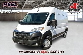 2023 Ram 2500 Promaster Cargo Van | 159" Wheelbase | High Roof | 3.6L V6 | Well Equipped | Passenger Bucket Seat | Uconnect 5 7" Touchscreen Display | Apple CarPlay & Android Auto | Cruise Control | Cargo Partition | Mopar Cargo Area Floor Mat | Forward Collision Warning | Pedestrian/Cyclist Emergency Braking | Traffic SIgn Recognition | Heavy Duty Suspension | Full-size Spare Tire

Clean Carfax | HAND SELECTED FORMER DAILY RENTAL

Introducing the 2023 Ram 2500 Promaster Cargo Van, a versatile workhorse designed to meet all your business needs. Featuring a 159" wheelbase and high roof, this van offers ample cargo space and flexibility. Powered by a reliable 3.6L V6 engine, it ensures you have the power to get the job done. The well-equipped interior includes a passenger bucket seat, Uconnect 5 system with a 7" touchscreen display, Apple CarPlay, Android Auto, and cruise control for a comfortable and connected drive. Practical features like the cargo partition, Mopar cargo area floor mat, and heavy-duty suspension enhance its functionality. Safety is paramount with forward collision warning, pedestrian/cyclist emergency braking, and traffic sign recognition. Additionally, it comes with a full-size spare tire for peace of mind. With a clean Carfax and carefully selected from a former daily rental fleet, this Promaster Cargo Van offers exceptional reliability and value. Dont miss out on this perfect blend of performance and practicality.
______________________________________________________

Engage & Explore with Peel Chrysler: Whether youre inquiring about our latest offers or seeking guidance, 1-866-652-6197 connects you directly. Dive deeper online or connect with our team to navigate your automotive journey seamlessly.

WE TAKE ALL TRADES & CREDIT. WE SHIP ANYWHERE IN CANADA! OUR TEAM IS READY TO SERVE YOU 7 DAYS! COME SEE WHY NOBODY BEATS A DEAL FROM PEEL! Your Source for ALL make and models used cars and trucks
______________________________________________________

*FREE CarFax (click the link above to check it out at no cost to you!)*

*FULLY CERTIFIED! (Have you seen some of these other dealers stating in their advertisements that certification is an additional fee? NOT HERE! Our certification is already included in our low sale prices to save you more!)

______________________________________________________

Peel Chrysler  A Trusted Destination: Based in Port Credit, Ontario, we proudly serve customers from all corners of Ontario and Canada including Toronto, Oakville, North York, Richmond Hill, Ajax, Hamilton, Niagara Falls, Brampton, Thornhill, Scarborough, Vaughan, London, Windsor, Cambridge, Kitchener, Waterloo, Brantford, Sarnia, Pickering, Huntsville, Milton, Woodbridge, Maple, Aurora, Newmarket, Orangeville, Georgetown, Stouffville, Markham, North Bay, Sudbury, Barrie, Sault Ste. Marie, Parry Sound, Bracebridge, Gravenhurst, Oshawa, Ajax, Kingston, Innisfil and surrounding areas. On our website www.peelchrysler.com, you will find a vast selection of new vehicles including the new and used Ram 1500, 2500 and 3500. Chrysler Grand Caravan, Chrysler Pacifica, Jeep Cherokee, Wrangler and more. All vehicles are priced to sell. We deliver throughout Canada. website or call us 1-866-652-6197. 

Your Journey, Our Commitment: Beyond the transaction, Peel Chrysler prioritizes your satisfaction. While many of our pre-owned vehicles come equipped with two keys, variations might occur based on trade-ins. Regardless, our commitment to quality and service remains steadfast. Experience unmatched convenience with our nationwide delivery options. All advertised prices are for cash sale only. Optional Finance and Lease terms are available. A Loan Processing Fee of $499 may apply to facilitate selected Finance or Lease options. If opting to trade an encumbered vehicle towards a purchase and require Peel Chrysler to facilitate a lien payout on your behalf, a Lien Payout Fee of $299 may apply. Contact us for details. Peel Chrysler Pre-Owned Vehicles come standard with only one key.