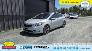 
 This 2016 Kia Forte EX is equipped with luxury car-level features. Sunroof, Heated Seats, Air Conditioning, Satellite Radio. 
 
These Packages Will Make Your Kia Forte EX The Envy of Your Friends 
 Cruise Control, Backup Cam, Voice Recognition, Touchscreen, Steering Wheel Controls, Power Locks, Fog Lights, Bluetooth, Aux/MP3 Line-in, Alloy Wheels, 17 Inch Wheels, Tilt Steering, Power Mirrors, Remote Keyless Entry, 12V Outlet, Fixed Rear Window w/Defroster, Wheels: 17 Alloy, Vinyl Door Trim Insert, Variable Intermittent Wipers w/Heated Wiper Park, Trunk Rear Cargo Access. 


THE SUPER DAVES ADVANTAGE
 
BUY REMOTE - No need to visit the dealership. Through email, text, or a phone call, you can complete the purchase of your next vehicle all without leaving your house!
 
DELIVERED TO YOUR DOOR - Your new car, delivered straight to your door! When buying your car with Super Daves, well arrange a fast and secure delivery. Just pick a time that works for you and well bring you your new wheels!
 
PEACE OF MIND WARRANTY - Every vehicle we sell comes backed with a warranty so you can drive with confidence.
 
EXTENDED COVERAGE - Get added protection on your new car and drive confidently with our selection of competitively priced extended warranties.
 
WE ACCEPT TRADES - We’ll accept your trade for top dollar! We’ll assess your trade in with a few quick questions and offer a guaranteed value for your ride. We’ll even come pick up your trade when we deliver your new car.
 
SUPER CERTIFIED INSPECTION - Every vehicle undergoes an extensive 120 point inspection, that ensure you get a safe, high quality used vehicle every time.
 
FREE CARFAX VEHICLE HISTORY REPORT - If youre buying used, its important to know your cars history. Thats why we provide a free vehicle history report that lists any accidents, prior defects, and other important information that may be useful to you in your decision.
 
METICULOUSLY DETAILED – Buying used doesn’t mean buying grubby. We want your car to shine and sparkle when it arrives to you. Our professional team of detailers will have your new-to-you ride looking new car fresh.
 
(Please note that we make all attempt to verify equipment, trim levels, options, accessories, kilometers and price listed in our ads however we make no guarantees regarding the accuracy of these ads online. Features are populated by VIN decoder from manufacturers original specifications. Some equipment such as wheels and wheels sizes, along with other equipment or features may have changed or may not be present. We do not guarantee a vehicle manual, manuals can be typically found online in the rare event the vehicle does not have one. Please verify all listed information with our dealership in person before purchase. The sale price does not include any ongoing subscription based services such as Satellite Radio. Any software or hardware updates needed to run any of these systems would also be the responsibility of the client. All listed payments are OAC which means On Approved Credit and are estimated without taxes and fees as these may vary from deal to deal, taxes and fees are extra. As these payments are based off our lenders best offering they may be subject to change without notice. Please ensure this vehicle is ready to be viewed at the dealership by making an appointment with our sales staff. We cannot guarantee this vehicle will be on premises and ready for viewing unless and appointment has been made.)
