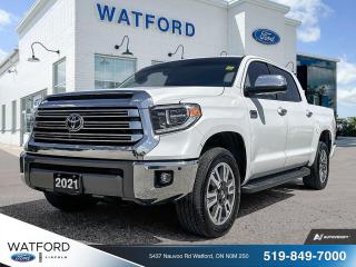 Used 2021 Toyota Tundra Platinum CrewMax 4x4 for sale in Watford, ON