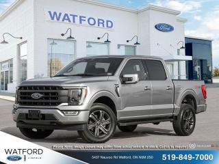 <p>LARIAT 4WD SUPERCREW 5.5 BOX

16P- ADVANCED SECURITY PACK REMOVAL
ENGINE: 2.7L V6 ECOBOOST
ENGINE: 5.0L V8
TRANSMISSION: ELECTRONIC 10-SPEED AUTOMATIC
EQUIPMENT GROUP 502A HIGH
ELECTRONIC LOCKING W/3.55 AXLE RATIO
WHEELS: 20 CHROME-LIKE PVD
TIRES: 275/60R20 BSW A/T
MONOTONE PAINT APPLICATION
ICONIC SILVER METALLIC
BLACK LEATHER-TRIMMED BUCKET SEATS
FORD CO-PILOT360 ASSIST 2.0
FX4 OFF-ROAD PACKAGE
SKID PLATES
GVWR: 3198 KG (7050 LB) PAYLOAD PACKAGE
TWIN PANEL MOONROOF
FRONT LICENSE PLATE BRACKET
TRAY STYLE FLOOR LINER (47W)
360 DEGREE CAMERA
CENTRE HIGH-MOUNTED STOP LAMP CHMSL CAMERA RE</p>
<a href=http://www.watfordford.com/new/inventory/Ford-F150-2023-id10631771.html>http://www.watfordford.com/new/inventory/Ford-F150-2023-id10631771.html</a>