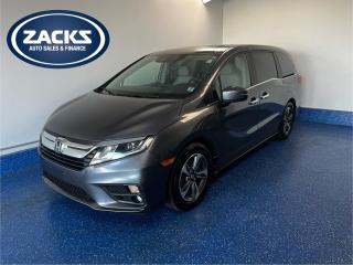 New Price! 2018 Honda Odyssey EX EX w/RES Certified. 9-Speed Automatic FWD Pacific Pewter Metallic 3.5L V6 SOHC i-VTEC 24V<br>Odometer is 19242 kilometers below market average!<br><br>18 Aluminum Alloy Wheels, Apple CarPlay/Android Auto, Automatic temperature control, Exterior Parking Camera Rear, Front fog lights, Heated door mirrors, Heated Front Bucket Seats, Power driver seat, Power moonroof, Power windows, Radio: 150-Watt AM/FM/CD Display Audio System, Rear air conditioning, Rear audio controls, Remote keyless entry, Turn signal indicator mirrors.<br><br>Certification Program Details: Fully Reconditioned | Fresh 2 Yr MVI | 30 day warranty* | 110 point inspection | Full tank of fuel | Krown rustproofed | Flexible financing options | Professionally detailed<br><br>This vehicle is Zacks Certified! Youre approved! We work with you. Together well find a solution that makes sense for your individual situation. Please visit us or call 902 843-3900 to learn about our great selection.<br><br>With 22 lenders available Zacks Auto Sales can offer our customers with the lowest available interest rate. Thank you for taking the time to check out our selection!