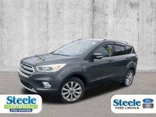 Gray2017 Ford Escape Titanium4WD 6-Speed Automatic EcoBoost 2.0L I4 GTDi DOHC Turbocharged VCTVALUE MARKET PRICING!!, 4WD.ALL CREDIT APPLICATIONS ACCEPTED! ESTABLISH OR REBUILD YOUR CREDIT HERE. APPLY AT https://steeleadvantagefinancing.com/6198 We know that you have high expectations in your car search in Halifax. So if youre in the market for a pre-owned vehicle that undergoes our exclusive inspection protocol, stop by Steele Ford Lincoln. Were confident we have the right vehicle for you. Here at Steele Ford Lincoln, we enjoy the challenge of meeting and exceeding customer expectations in all things automotive.