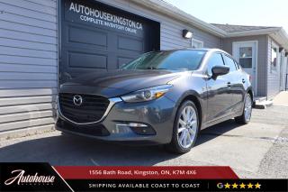 The 2018 Mazda 3 GT has extremely low km for its model year and is packed with a Power sliding glass moonroof, Heated front seats, 7-inch color touchscreen display with Mazda Connect, Rearview camera, Keyless entry and push-button start and so much more! 




<p>**PLEASE CALL TO BOOK YOUR TEST DRIVE! THIS WILL ALLOW US TO HAVE THE VEHICLE READY BEFORE YOU ARRIVE. THANK YOU!**</p>

<p>The above advertised price and payment quote are applicable to finance purchases. <strong>Cash pricing is an additional $699. </strong> We have done this in an effort to keep our advertised pricing competitive to the market. Please consult your sales professional for further details and an explanation of costs. <p>

<p>WE FINANCE!! Click through to AUTOHOUSEKINGSTON.CA for a quick and secure credit application!<p><strong>

<p><strong>All of our vehicles are ready to go! Each vehicle receives a multi-point safety inspection, oil change and emissions test (if needed). Our vehicles are thoroughly cleaned inside and out.<p>

<p>Autohouse Kingston is a locally-owned family business that has served Kingston and the surrounding area for more than 30 years. We operate with transparency and provide family-like service to all our clients. At Autohouse Kingston we work with more than 20 lenders to offer you the best possible financing options. Please ask how you can add a warranty and vehicle accessories to your monthly payment.</p>

<p>We are located at 1556 Bath Rd, just east of Gardiners Rd, in Kingston. Come in for a test drive and speak to our sales staff, who will look after all your automotive needs with a friendly, low-pressure approach. Get approved and drive away in your new ride today!</p>

<p>Our office number is 613-634-3262 and our website is www.autohousekingston.ca. If you have questions after hours or on weekends, feel free to text Kyle at 613-985-5953. Autohouse Kingston  It just makes sense!</p>

<p>Office - 613-634-3262</p>

<p>Kyle Hollett (Sales) - Extension 104 - Cell - 613-985-5953; kyle@autohousekingston.ca</p>

<p>Joe Purdy (Finance) - Extension 103 - Cell  613-453-9915; joe@autohousekingston.ca</p>

<p>Brian Doyle (Sales and Finance) - Extension 106 -  Cell  613-572-2246; brian@autohousekingston.ca</p>

<p>Bradie Johnston (Director of Awesome Times) - Extension 101 - Cell - 613-331-1121; bradie@autohousekingston.ca</p>