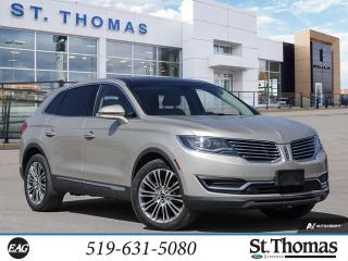 Used 2017 Lincoln MKX Reserve AWD Heated/Cooled Leather Seats, Twin Moonroof, Navigation for sale in St Thomas, ON
