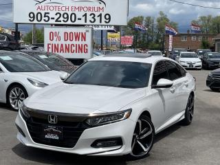 Used 2020 Honda Accord Sport 2.0 Pearl White  / Leather / Sunroof / Push Start for sale in Mississauga, ON