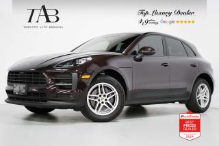 This Beautiful 2021 Porsche Macan is a 1-Owner, local Ontario vehicle with a clean Carfax report and remaining manufacture warranty until July 16, 2025 or 80,000kms. It is a compact luxury SUV that combines Porsches renowned performance with the practicality and comfort of an SUV. With features such as a navigation system, panoramic roof, and Bose sound system, this model provides a well-rounded and upscale driving experience.

Key Features Includes:

- Navigation
- Bluetooth
- Surround Camera System
- Panoramic Sunroof
- Bose Audio System
- Sirius XM Radio
- Apple Carplay
- Porsche Connect App
- Front Heated Seats
- Rear Heated Seats
- Heated Steering Wheel
- Cruise Control
- Lane Change Assist
- 18" Alloy Wheels 

NOW OFFERING 3 MONTH DEFERRED FINANCING PAYMENTS ON APPROVED CREDIT. 

Looking for a top-rated pre-owned luxury car dealership in the GTA? Look no further than Toronto Auto Brokers (TAB)! Were proud to have won multiple awards, including the 2024 AutoTrader Best Priced Dealer, 2024 CBRB Dealer Award, the Canadian Choice Award 2024, the 2024 BNS Award, the 2024 Three Best Rated Dealer Award, and many more!

With 30 years of experience serving the Greater Toronto Area, TAB is a respected and trusted name in the pre-owned luxury car industry. Our 30,000 sq.Ft indoor showroom is home to a wide range of luxury vehicles from top brands like BMW, Mercedes-Benz, Audi, Porsche, Land Rover, Jaguar, Aston Martin, Bentley, Maserati, and more. And we dont just serve the GTA, were proud to offer our services to all cities in Canada, including Vancouver, Montreal, Calgary, Edmonton, Winnipeg, Saskatchewan, Halifax, and more.

At TAB, were committed to providing a no-pressure environment and honest work ethics. As a family-owned and operated business, we treat every customer like family and ensure that every interaction is a positive one. Come experience the TAB Lifestyle at its truest form, luxury car buying has never been more enjoyable and exciting!

We offer a variety of services to make your purchase experience as easy and stress-free as possible. From competitive and simple financing and leasing options to extended warranties, aftermarket services, and full history reports on every vehicle, we have everything you need to make an informed decision. We welcome every trade, even if youre just looking to sell your car without buying, and when it comes to financing or leasing, we offer same day approvals, with access to over 50 lenders, including all of the banks in Canada. Feel free to check out your own Equifax credit score without affecting your credit score, simply click on the Equifax tab above and see if you qualify.

So if youre looking for a luxury pre-owned car dealership in Toronto, look no further than TAB! We proudly serve the GTA, including Toronto, Etobicoke, Woodbridge, North York, York Region, Vaughan, Thornhill, Richmond Hill, Mississauga, Scarborough, Markham, Oshawa, Peteborough, Hamilton, Newmarket, Orangeville, Aurora, Brantford, Barrie, Kitchener, Niagara Falls, Oakville, Cambridge, Kitchener, Waterloo, Guelph, London, Windsor, Orillia, Pickering, Ajax, Whitby, Durham, Cobourg, Belleville, Kingston, Ottawa, Montreal, Vancouver, Winnipeg, Calgary, Edmonton, Regina, Halifax, and more.

Call us today or visit our website to learn more about our inventory and services. And remember, all prices exclude applicable taxes and licensing, and vehicles can be certified at an additional cost of $799.


Awards:
  * ALG Canada Residual Value Awards