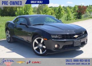 Black 2010 Chevrolet Camaro 2LT 2LT 2LT 2D Coupe RWD
6-Speed 3.6L V6 DGI VVT


Did this vehicle catch your eye? Book your VIP test drive with one of our Sales and Leasing Consultants to come see it in person.

Remember no hidden fees or surprises at Jim Wilson Chevrolet. We advertise all in pricing meaning all you pay above the price is tax and cost of licensing.


Reviews:
  * Most owners love the Camaros storied history, stand-out looks, affordable blend of style and performance thrills, decent fuel economy under lighter-footed driving, and highly capable handling and braking on higher-performing models. Feature content favourites include the powerful Bose stereo, and a simple-to-use central command interface. Source: autoTRADER.ca