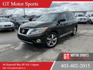 Used 2015 Nissan Pathfinder AWD | 7 PASSENGER | LEATHER | SUNROOF | $0 DOWN for sale in Calgary, AB