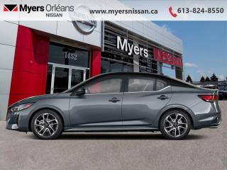<b>Sunroof,  Heated Steering Wheel,  Remote Start,  Adaptive Cruise Control,  Proximity Key!</b><br> <br> <br> <br>  Incredible performance blends seamlessly with the exciting interior in this 2024 Sentra. <br> <br>More excitement for the same fuel efficiency was achieved through intelligent design in this 2024 Sentra. Offering an interior you expect from the luxury vehicle, this compact car is packed with power and excitement from the beautiful lights to the stunning spoiler. All the impressive looks blend seamlessly with the upscale interior, making this Sentra an instant classic.<br> <br> This grey/black sedan  has an automatic transmission and is powered by a  149HP 2.0L 4 Cylinder Engine.<br> <br> Our Sentras trim level is SR. This sporty Sentra SR rewards you with an express open/close glass sunroof, black alloy wheels, unique body styling, power heated side mirrors, LED headlights with front fog lamps, and a dark chrome grille. Occupants are also treated to sport cloth trim with orange stitching, heated front seats, a heated steering wheel, dual zone front air conditioning, adaptive cruise control, and an 8-inch infotainment screen with Apple CarPlay, Android Auto, SiriusXM satellite radio, Siri Eyes Free, and Google Assistant. Additional features include blind spot detection, lane departure warning, front pedestrian braking, proximity keyless entry with remote engine start, front and rear collision mitigation, and even more. This vehicle has been upgraded with the following features: Sunroof,  Heated Steering Wheel,  Remote Start,  Adaptive Cruise Control,  Proximity Key,  Climate Control,  Heated Seats. <br><br> <br/>    6.49% financing for 84 months. <br> Payments from <b>$469.94</b> monthly with $0 down for 84 months @ 6.49% APR O.A.C. ( Plus applicable taxes -  $621 Administration fee included. Licensing not included.    ).  Incentives expire 2024-07-02.  See dealer for details. <br> <br>We are proud to regularly serve our clients and ready to help you find the right car that fits your needs, your wants, and your budget.And, of course, were always happy to answer any of your questions.Proudly supporting Ottawa, Orleans, Vanier, Barrhaven, Kanata, Nepean, Stittsville, Carp, Dunrobin, Kemptville, Westboro, Cumberland, Rockland, Embrun , Casselman , Limoges, Crysler and beyond! Call us at (613) 824-8550 or use the Get More Info button for more information. Please see dealer for details. The vehicle may not be exactly as shown. The selling price includes all fees, licensing & taxes are extra. OMVIC licensed.Find out why Myers Orleans Nissan is Ottawas number one rated Nissan dealership for customer satisfaction! We take pride in offering our clients exceptional bilingual customer service throughout our sales, service and parts departments. Located just off highway 174 at the Jean DÀrc exit, in the Orleans Auto Mall, we have a huge selection of New vehicles and our professional team will help you find the Nissan that fits both your lifestyle and budget. And if we dont have it here, we will find it or you! Visit or call us today.<br> Come by and check out our fleet of 30+ used cars and trucks and 120+ new cars and trucks for sale in Orleans.  o~o