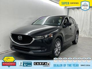 
 Sunroof, Leather Seats, Low Kms, Navigation System, Heated Seats, Air Conditioning, Cruise Control, Second Row Power Windows, Backup Cam, Voice Recognition. This Mazda CX-5 has a dependable Regular Unleaded I-4 2.5 L/152 engine powering this Automatic transmission. 
 
These Packages Will Make Your Mazda CX-5 GS The Envy of Your Friends 
 Tinted Windows, Steering Wheel Controls, Rear Window Defroster, Push to Start, Power Trunk/Hatch, Power Locks, Power Driver Seat, Fog Lights, Bluetooth, Aux/MP3 Line-in, Alloy Wheels, 17 Inch Wheels, Tilt Steering, Power Mirrors, Outside Temp Display, On-star, 12V Outlet, Wheels: 17 Alloy Dark Grey High Lustre Met Finish, Transmission: 6-Spd SKYACTIV-Drive Automatic -inc: manual shift mode and drive selection switch, Transmission w/Oil Cooler. 


THE SUPER DAVES ADVANTAGE
 
BUY REMOTE - No need to visit the dealership. Through email, text, or a phone call, you can complete the purchase of your next vehicle all without leaving your house!
 
DELIVERED TO YOUR DOOR - Your new car, delivered straight to your door! When buying your car with Super Daves, well arrange a fast and secure delivery. Just pick a time that works for you and well bring you your new wheels!
 
PEACE OF MIND WARRANTY - Every vehicle we sell comes backed with a warranty so you can drive with confidence.
 
EXTENDED COVERAGE - Get added protection on your new car and drive confidently with our selection of competitively priced extended warranties.
 
WE ACCEPT TRADES - We’ll accept your trade for top dollar! We’ll assess your trade in with a few quick questions and offer a guaranteed value for your ride. We’ll even come pick up your trade when we deliver your new car.
 
SUPER CERTIFIED INSPECTION - Every vehicle undergoes an extensive 120 point inspection, that ensure you get a safe, high quality used vehicle every time.
 
FREE CARFAX VEHICLE HISTORY REPORT - If youre buying used, its important to know your cars history. Thats why we provide a free vehicle history report that lists any accidents, prior defects, and other important information that may be useful to you in your decision.
 
METICULOUSLY DETAILED – Buying used doesn’t mean buying grubby. We want your car to shine and sparkle when it arrives to you. Our professional team of detailers will have your new-to-you ride looking new car fresh.
 
(Please note that we make all attempt to verify equipment, trim levels, options, accessories, kilometers and price listed in our ads however we make no guarantees regarding the accuracy of these ads online. Features are populated by VIN decoder from manufacturers original specifications. Some equipment such as wheels and wheels sizes, along with other equipment or features may have changed or may not be present. We do not guarantee a vehicle manual, manuals can be typically found online in the rare event the vehicle does not have one. Please verify all listed information with our dealership in person before purchase. The sale price does not include any ongoing subscription based services such as Satellite Radio. Any software or hardware updates needed to run any of these systems would also be the responsibility of the client. All listed payments are OAC which means On Approved Credit and are estimated without taxes and fees as these may vary from deal to deal, taxes and fees are extra. As these payments are based off our lenders best offering they may be subject to change without notice. Please ensure this vehicle is ready to be viewed at the dealership by making an appointment with our sales staff. We cannot guarantee this vehicle will be on premises and ready for viewing unless and appointment has been made.)
