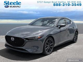 Recent Arrival! Gray 2020 Mazda Mazda3 GT AWD 6-Speed Automatic I4 Atlantic Canadas largest Subaru dealer.All Wheel Drive, Active Cruise Control, Active Driving Display (ADD), Alloy wheels, AM/FM radio: SiriusXM, Apple CarPlay/Android Auto, Auto High-beam Headlights, Automatic temperature control, Bose Premium Sound System, Electronic Stability Control, Exterior Parking Camera Rear, Front dual zone A/C, Fully automatic headlights, Heated front seats, Heated Front Seats (3 Settings), HomeLink Wireless Control System, Memory seat, Navigation system: MAZDA CONNECT, Power driver seat, Power moonroof, Premium Package, Rear Parking Sensors, Smart Brake Support Rear (SBS-R), Steering wheel mounted audio controls, Telescoping steering wheel, Tilt steering wheel.WE MAKE IT EASY!