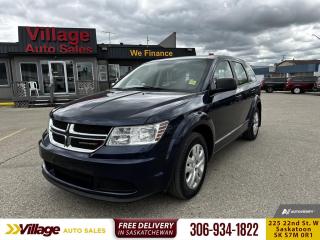 <b>Air Conditioning,  Steering Wheel Audio Control,  Power Windows,  Power Locks,  Cruise Control!</b><br> <br> We sell high quality used cars, trucks, vans, and SUVs in Saskatoon and surrounding area.<br> <br>   Practicality is the name of the game when creating a family transporter, and this Dodge Journey has it in spades. This  2017 Dodge Journey is for sale today. <br> <br>Theres no better crossover to take you on an adventure than this Dodge Journey. Its the ultimate combination of form and function, a rare blend of versatility, performance, and comfort. With loads of technology, theres entertainment for everyone. Its time to go - your Journey awaits. This  SUV has 140,150 kms. Its  blue in colour  . It has an automatic transmission and is powered by a  173HP 2.4L 4 Cylinder Engine.  <br> <br> Our Journeys trim level is Canada Value Package. The CVP trim makes this crossover an outstanding value. It comes standard with dual-zone climate control with air conditioning, an electronic vehicle information center, a 4.3-inch touchscreen radio with six-speaker audio, an aux jack, a remote USB port, power windows, power locks, steering wheel-mounted audio and cruise control, and more. This vehicle has been upgraded with the following features: Air Conditioning,  Steering Wheel Audio Control,  Power Windows,  Power Locks,  Cruise Control. <br> To view the original window sticker for this vehicle view this <a href=http://www.chrysler.com/hostd/windowsticker/getWindowStickerPdf.do?vin=3C4PDCAB1HT585142 target=_blank>http://www.chrysler.com/hostd/windowsticker/getWindowStickerPdf.do?vin=3C4PDCAB1HT585142</a>. <br/><br> <br>To apply right now for financing use this link : <a href=https://www.villageauto.ca/car-loan/ target=_blank>https://www.villageauto.ca/car-loan/</a><br><br> <br/><br> Buy this vehicle now for the lowest bi-weekly payment of <b>$100.96</b> with $0 down for 84 months @ 5.99% APR O.A.C. ( Plus applicable taxes -  Plus applicable fees   ).  See dealer for details. <br> <br><br> Village Auto Sales has been a trusted name in the Automotive industry for over 40 years. We have built our reputation on trust and quality service. With long standing relationships with our customers, you can trust us for advice and assistance on all your motoring needs. </br>

<br> With our Credit Repair program, and over 250 well-priced vehicles in stock, youll drive home happy, and thats a promise. We are driven to ensure the best in customer satisfaction and look forward working with you. </br> o~o