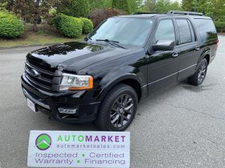 Used 2017 Ford Expedition EL LIMITED MAX LOADED, FINANCING, WARRANTY, INSPECTED W/BCAA MBSHP! for sale in Surrey, BC