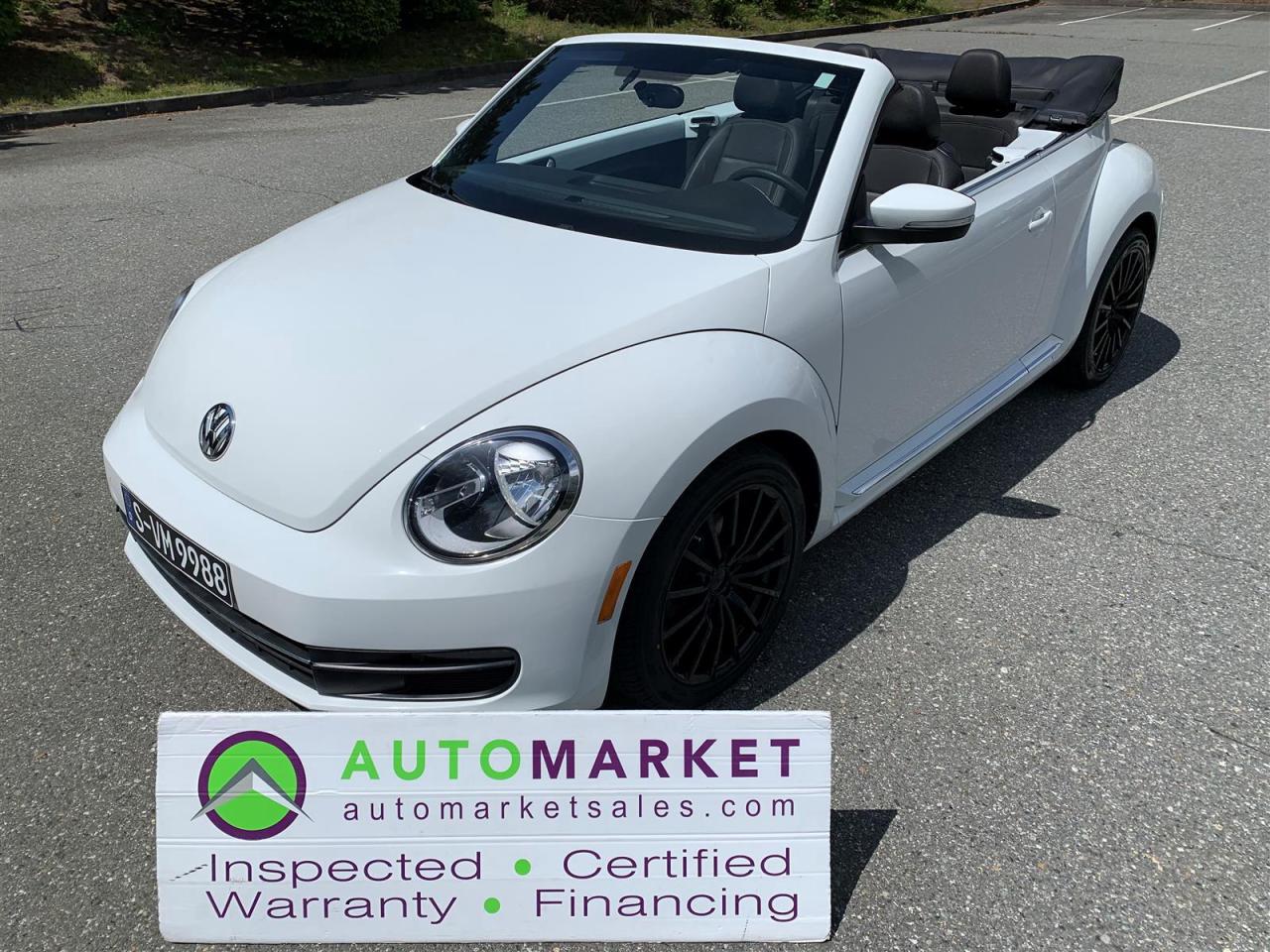 Used 2015 Volkswagen Beetle 1.8T CONVERTIBLE FINANCING, WARRANTY, INSPECTED W/BCAA MEMBERSHIP! for sale in Surrey, BC