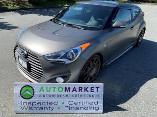 Used 2013 Hyundai Veloster TURBO, IMMACULATE, FINANCING, WARRANTY, INSPECTED W/BCAA MBSHP! for sale in Surrey, BC