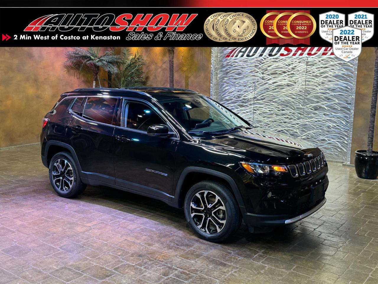 Used 2022 Jeep Compass Limited - CLEAN CARFAX!! Htd Lthr Seats & Whl!! for sale in Winnipeg, MB