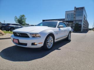 <p>SUPER SUPER CLEAN 2012 MUSTANG CONVERTIBLE! LOCAL ONTARIO TRADE IN!! DRIVES GREAT! CALL TODAY!!</p><p> </p><p>THE FULL CERTIFICATION COST OF THIS VEICHLE IS AN <strong>ADDITIONAL $690+HST</strong>. THE VEHICLE WILL COME WITH A FULL VAILD SAFETY AND 36 DAY SAFETY ITEM WARRANTY. THE OIL WILL BE CHANGED, ALL FLUIDS TOPPED UP AND FRESHLY DETAILED. WE AT TWIN OAKS AUTO STRIVE TO PROVIDE YOU A HASSLE FREE CAR BUYING EXPERIENCE! WELL HAVE YOU DOWN THE ROAD QUICKLY!!! </p><p><strong>Financing Options Available!</strong></p><p><strong>TO CALL US 905-339-3330 </strong></p><p>We are located @ 2470 ROYAL WINDSOR DRIVE (BETWEEN FORD DR AND WINSTON CHURCHILL) OAKVILLE, ONTARIO L6J 7Y2</p><p>PLEASE SEE OUR MAIN WEBSITE FOR MORE PICTURES AND CARFAX REPORTS</p><p><span style=font-size: 18pt;>TwinOaksAuto.Com</span></p>