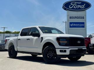 <b>STX Appearance Package, 20 Aluminum Wheels, Spray-In Bed Liner!</b><br> <br> <br> <br>  Smart engineering, impressive tech, and rugged styling make the F-150 hard to pass up. <br> <br>Just as you mould, strengthen and adapt to fit your lifestyle, the truck you own should do the same. The Ford F-150 puts productivity, practicality and reliability at the forefront, with a host of convenience and tech features as well as rock-solid build quality, ensuring that all of your day-to-day activities are a breeze. Theres one for the working warrior, the long hauler and the fanatic. No matter who you are and what you do with your truck, F-150 doesnt miss.<br> <br> This oxford white Crew Cab 4X4 pickup   has a 10 speed automatic transmission and is powered by a  325HP 2.7L V6 Cylinder Engine.<br> <br> Our F-150s trim level is STX. This STX trim steps things up with upgraded aluminum wheels, along with great standard features such as class IV tow equipment with trailer sway control, remote keyless entry, cargo box lighting, and a 12-inch infotainment screen powered by SYNC 4 featuring voice-activated navigation, SiriusXM satellite radio, Apple CarPlay, Android Auto and FordPass Connect 5G internet hotspot. Safety features also include blind spot detection, lane keep assist with lane departure warning, front and rear collision mitigation and automatic emergency braking. This vehicle has been upgraded with the following features: Stx Appearance Package, 20 Aluminum Wheels, Spray-in Bed Liner. <br><br> View the original window sticker for this vehicle with this url <b><a href=http://www.windowsticker.forddirect.com/windowsticker.pdf?vin=1FTEW2LP4RKD98551 target=_blank>http://www.windowsticker.forddirect.com/windowsticker.pdf?vin=1FTEW2LP4RKD98551</a></b>.<br> <br>To apply right now for financing use this link : <a href=https://www.bourgeoismotors.com/credit-application/ target=_blank>https://www.bourgeoismotors.com/credit-application/</a><br><br> <br/> 0% financing for 60 months. 1.99% financing for 84 months.  Incentives expire 2024-07-02.  See dealer for details. <br> <br>Discount on vehicle represents the Cash Purchase discount applicable and is inclusive of all non-stackable and stackable cash purchase discounts from Ford of Canada and Bourgeois Motors Ford and is offered in lieu of sub-vented lease or finance rates. To get details on current discounts applicable to this and other vehicles in our inventory for Lease and Finance customer, see a member of our team. </br></br>Discover a pressure-free buying experience at Bourgeois Motors Ford in Midland, Ontario, where integrity and family values drive our 78-year legacy. As a trusted, family-owned and operated dealership, we prioritize your comfort and satisfaction above all else. Our no pressure showroom is lead by a team who is passionate about understanding your needs and preferences. Located on the shores of Georgian Bay, our dealership offers more than just vehiclesits an experience rooted in community, trust and transparency. Trust us to provide personalized service, a diverse range of quality new Ford vehicles, and a seamless journey to finding your perfect car. Join our family at Bourgeois Motors Ford and let us redefine the way you shop for your next vehicle.<br> Come by and check out our fleet of 80+ used cars and trucks and 220+ new cars and trucks for sale in Midland.  o~o