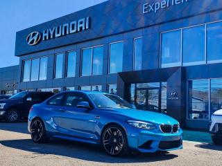 <p> Take the worry out of buying with this reliable 2018 BMW M2. Tire Specific Low Tire Pressure Warning, Side Impact Beams, Rear Parking Sensors, Outboard Front Lap And Shoulder Safety Belts -inc: Pretensioners, Lane Departure Warning. </p> <p><strong>Fully-Loaded with Additional Options</strong><br>TRANSMISSION: 6-SPEED MANUAL  (STD), Window Grid Diversity Antenna, Wheels: 19 x 9.0 Fr/19 x 10.0 Rr Light Alloy -inc: Double-spoke black, style 437M, Valet Function, Trunk Rear Cargo Access, Trip Computer, Tracker System, Tires: P255/35R19 Front & P275/35R19 Rear Perf, Tire Specific Low Tire Pressure Warning, Tire mobility kit.</p> <p><strong> Stop By Today </strong><br> A short visit to Experience Hyundai located at 15 Mount Edward Rd, Charlottetown, PE C1A 5R7 can get you a tried-and-true M2 today!</p>