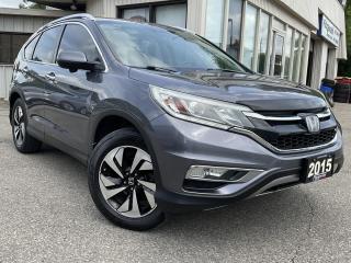 <div><span>Vehicle highlights:</span><br><span>- Accident free</span><br><span>- Dealer serviced</span><span><br></span><span>- Fully optioned</span></div><br /><div><br></div><br /><div><span>Just landed is a super reliable Honda CR-V touring with all the right features! This spacious SUV is in excellent condition in and out and drives very smooth! Dealer serviced since new, must be seen and driven to be appreciated!</span></div><br /><div><br><span>Equipped with the fuel efficient yet powerful 2.4L  4 cylinder engine with ECON mode, automatic transmission, AWD, navigation system, back-up camera, blind-spot camera, lane departure warning, lane keep assist, adaptive cruise control, forward collision warning, upgraded alloys, sunroof, leather interior, heated seats, memory seats, power driver seat, power windows, power locks, power mirrors, power trunk, steering wheel controls, digital climate control, A/C, AM/FM/AUX/USB, CD player, Bluetooth, smart-key, push start, alarm and much more!</span></div><br /><div><br></div><br /><div><span>Certified!</span><br><span>Carfax Available</span><br><span>Extended Warranty Available!</span><br><span>Financing Available for as low as 9.99% O.A.C</span><br><span>ONLY $21,900 PLUS HST & LIC<br><br></span></div><br /><div><span>Please call us at 519-579-4995 for any questions you have or drop by FITZGERALD MOTORS located at 380 Courtland Ave East. Kitchener, ON for a test drive! Visit us online at </span><a href=http://www.fitzgeraldmotors.com/ target=_blank><span>www.fitzgeraldmotors.com</span></a><br><br></div><br /><div><span>* Even though we take reasonable precautions to ensure that the information provided is accurate and up to date, we are not responsible for any errors or omissions. Please verify all information directly with Fitzgerald Motors to ensure its exactitude.</span></div>