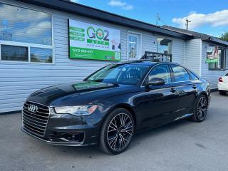 <p><strong>--Meticulously maintained!!-- tons of recent service-- TDI WARRANTY UNTIL 2028--No accidents!--</strong></p><p>The last of its kind! The final year and only facelift A6 TDI.  Low mileage and tons of recent servicing exclusively at Audi Ottawa and Automark Ottawa. Technik model with contour package (massage seats and cooled/conditioned seats). Has Bose sound, navigation, 360 degree camera, power tailgate and much more!</p><p style=text-align: justify;>-All front upper & lower controls arms (CTS kit) </p><p style=text-align: justify;>-New front & rear Akebono brakes</p><p>-Fuel filter replaced this year</p><p>-Alignment just completed</p><p>-Heater core replaced at Audi dealership</p><p>-Krown rust proofed</p><p>-Service history available</p><p>This beautiful diesel A6 was a late registered model so it has the TDI warranty until 2028 or 193,000km. Car drives absolutely amazing , and extremely fuel efficient.  Sitting on upgraded 20 OEM wheels with Michelin PS4 tires with tons of tread. All maintenance and preventative maintenance done up to date. </p><p> </p><p>Comes certified. Trade ins are welcome and financing up to 72 months available OAC!</p>