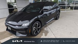 <p>Kitchener Kia welcomes you to our 2023 EV6 Long Range AWD GT package 2.  Fully loaded luxury, it has all the amenities in a MULTIPLE award winning design that is beautiful, practical and quite stunning from all angles.</p>

<p>See below for both the amazing specs and features of this MULTPLE car of the year winning car and the benefits of this being offered under the Kia Certified Pre-owned program.</p>

<p> </p>

<p>Powertrain & Mechanical:<br />
•77.4kWh battery</p>

<p>•320 hp / 446 lb ft</p>

<p>AWD</p>

<p>Safety:<br />
•7 airbags (Dual advanced front, dual side curtain, dual front side seat, driver knee)<br />
•ABS+ ESC+ HAC<br />
•Forward collision collision-avoidance assist with junction turning function function(Car/ PedPed/Cyc )<br />
•LKA (Lane Keeping Assist)<br />
•LFA (Lane Following Assist)<br />
•DAW (Driver Alert Warning)<br />
•VESS (Virtual Engine Sound System)<br />
•Tire Pressure Monitoring System<br />
•Rear View Camera w/ Parking ParkingGuidance -Dynamic<br />
•Rear Seat Alert (w/o Sensor)<br />
•Manual Child Lock</p>

<p>Exterior:</p>

<p>•20” GT-Line Alloy Wheels<br />
•Wide sunroof<br />
•Flush Handle (Auto)</p>

<p>Technology:<br />
•Smart Key with Push Button Start<br />
•Immobilizer<br />
•Central door lock ; Driver’s & Passenger’s Control<br />
•12.3” Multimedia Interface with Navigation w/ Satellite Radio & HD Radio<br />
•Kia Connect<br />
•Android Auto/Apple CarPlay<br />
•6 Speakers<br />
•Steering Wheel Audio Remote Control<br />
•Bluetooth<br />
•Full 12.3” TFT supervision digital cluster<br />
•SCC (Smart Cruise Control) ; with Stop & Go<br />
•Dual-zone automatic climate control w/ Auto defog<br />
•Power Outlet Floor Console Console(1EA)<br />
•USB Charger– Console Outside Outside(2port -2EA), Seat (2port 2port-2EA)</p>

<p>•Wireless phone charger<br />
•Heat Pump<br />
•Trailer Package Pre-Wiring</p>

<p>•Smart power liftgate<br />
•SVM (Surround View Monitor)<br />
•Blind View Monitor</p>

<p>•V2L (Vehicle Vehicle-to -load)<br />
•Meridian Premium audio<br />
•ASD (Active Sound Design)<br />
•Augmented Reality Head-Up Display</p>

<p><em><strong>Kia Certified Details:</strong></em></p>

<p><em><strong>* Kia Canada’s CPO Program includes an optional extended Mechanical Breakdown Protection Warranty up to 5 years after your manufacturer's warranty expires. Free 5 Star comprehensive warranty for up to 6 years or 120,000km</strong></em></p>

<p><br />
<em><strong>* $500 Graduation Bonus Offer / CarFax vehicle history / 90-day trial of SiriusXM satellite radio. Mechanical Breakdown Protection has additional benefits of traffic interruption and vehicle rentals</strong></em></p>

<p><br />
<em><strong>* 30 Day / 2000 Km Exchange Privilege<br />
* 24/7 Roadside Assistance available if opting for Mechanical Breakdown Protection</strong></em></p>

<p><br />
<em><strong>* 149-point inspection: Our inspection covers the entire vehicle, including powertrain, chassis, all safety-related systems as well as the interior and exterior</strong></em></p>

<p>Kitchener Kia’s Used Car Philosophy: Provide each client with an open, honest and transparent used car buying process. With the use of real time pricing software, complimentary Carfax reports and an in-depth safety inspection review, you can rest assured that your used car purchase will offer you the best value and use of your time.</p>

<p>Kitchener Kia proudly serves all neighbouring communities including: Kitchener, Waterloo, Cambridge, Guelph, St. Thomas, Strathroy, Clinton, Owen Sound, Sarnia, Listowel, Woodstock, Grand Bend, Port Stanley, Belmont, Ingersoll, Brantford, Paris, and Chatham.</p>

<p><strong>519-571-2828<br />
sales@kitchenerkia.com</strong></p>

<p> </p>
OAC and term subject to bank approval and year of vehicle.