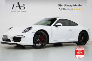 This Powerful 2015 Porsche 911 Carrera 4S is a Canadian vehicle that offers a perfect blend of power, luxury, and advanced technology. The inclusion of the Premium Plus Package and the Sport Chrono Package further enhances its appeal by adding comfort, convenience, and performance features.

Key Features Includes:

- Carrera 4S
- Premium Plus Package
- Sport Chrono Package
- Smoking Package
- Porsche Doppelkupplung (PDK)
- Navigation
- Bluetooth
- ParkAssist (Front and Rear) with Reversing Camera
- Electric glass slide/tilt sunroof
- Electric folding exterior mirrors
- Two-tone leather interior
- Red Leather Interior
- Power Sport Seats (14-way)
- BOSE® Audio Package
- Porsche Crest on headrests
- Front Heated Seats 
- Front Ventilated Seats
- Cruise Control
- Red Brake Calipers
- 20" Alloy Wheels

NOW OFFERING 3 MONTH DEFERRED FINANCING PAYMENTS ON APPROVED CREDIT.

 Looking for a top-rated pre-owned luxury car dealership in the GTA? Look no further than Toronto Auto Brokers (TAB)! Were proud to have won multiple awards, including the 2024 AutoTrader Best Priced Dealer, 2024 CBRB Dealer Award, the Canadian Choice Award 2024, the 2024 BNS Award, the 2024 Three Best Rated Dealer Award, and many more!

With 30 years of experience serving the Greater Toronto Area, TAB is a respected and trusted name in the pre-owned luxury car industry. Our 30,000 sq.Ft indoor showroom is home to a wide range of luxury vehicles from top brands like BMW, Mercedes-Benz, Audi, Porsche, Land Rover, Jaguar, Aston Martin, Bentley, Maserati, and more. And we dont just serve the GTA, were proud to offer our services to all cities in Canada, including Vancouver, Montreal, Calgary, Edmonton, Winnipeg, Saskatchewan, Halifax, and more.

At TAB, were committed to providing a no-pressure environment and honest work ethics. As a family-owned and operated business, we treat every customer like family and ensure that every interaction is a positive one. Come experience the TAB Lifestyle at its truest form, luxury car buying has never been more enjoyable and exciting!

We offer a variety of services to make your purchase experience as easy and stress-free as possible. From competitive and simple financing and leasing options to extended warranties, aftermarket services, and full history reports on every vehicle, we have everything you need to make an informed decision. We welcome every trade, even if youre just looking to sell your car without buying, and when it comes to financing or leasing, we offer same day approvals, with access to over 50 lenders, including all of the banks in Canada. Feel free to check out your own Equifax credit score without affecting your credit score, simply click on the Equifax tab above and see if you qualify.

So if youre looking for a luxury pre-owned car dealership in Toronto, look no further than TAB! We proudly serve the GTA, including Toronto, Etobicoke, Woodbridge, North York, York Region, Vaughan, Thornhill, Richmond Hill, Mississauga, Scarborough, Markham, Oshawa, Peteborough, Hamilton, Newmarket, Orangeville, Aurora, Brantford, Barrie, Kitchener, Niagara Falls, Oakville, Cambridge, Kitchener, Waterloo, Guelph, London, Windsor, Orillia, Pickering, Ajax, Whitby, Durham, Cobourg, Belleville, Kingston, Ottawa, Montreal, Vancouver, Winnipeg, Calgary, Edmonton, Regina, Halifax, and more.

Call us today or visit our website to learn more about our inventory and services. And remember, all prices exclude applicable taxes and licensing, and vehicles can be certified at an additional cost of $799.