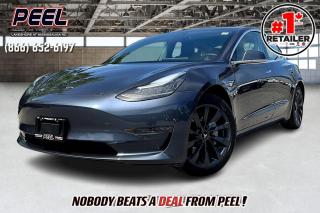 2020 Tesla Model 3 Standard Plus | LOW KM | 2 Sets Wheels & Tires | Heated Leather Seats | Heated Steering Wheel | Premium Connectivity Included | Autopilot | Level 2 Charger | Wireless Charging | Tesla All-weather Floor Mats | Premium Audio System | Full Glass Roof | 18" Turbine Style Wheels | Adaptive Cruise Control | Lane Keep Assist System | Forward Collision Warning | Blind Spot Monitoring | Full Self Drive Capable (Extra Monthly Cost)

One Owner Clean Carfax

NO FUEL COSTS. Save HUNDREDS of dollars monthly on fuel alone.
GREEN ONTARIO LICENSE PLATES ELIGIBLE - DRIVE IN HOV LANE WITHOUT A PASSENGER

Introducing the 2020 Tesla Model 3 Standard Plus, a cutting-edge electric vehicle with low kilometers and exceptional features. This sleek and stylish car comes with two sets of wheels and tires, ensuring youre prepared for any season. Enjoy the comfort of heated leather seats and a heated steering wheel, while premium connectivity keeps you connected on the go. Experience the future of driving with Autopilot and take advantage of the included Level 2 charger for quick and efficient recharging. Wireless charging and Tesla all-weather floor mats add convenience and practicality. The premium audio system and full glass roof enhance your driving experience, and the 18" turbine style wheels complete the modern, sophisticated look. Dont miss out on this well-equipped, low-mileage Tesla Model 3, perfect for those seeking innovation and luxury.
______________________________________________________

Engage & Explore with Peel Chrysler: Whether youre inquiring about our latest offers or seeking guidance, 1-866-652-6197 connects you directly. Dive deeper online or connect with our team to navigate your automotive journey seamlessly.

WE TAKE ALL TRADES & CREDIT. WE SHIP ANYWHERE IN CANADA! OUR TEAM IS READY TO SERVE YOU 7 DAYS! COME SEE WHY NOBODY BEATS A DEAL FROM PEEL! Your Source for ALL make and models used cars and trucks
______________________________________________________

*FREE CarFax (click the link above to check it out at no cost to you!)*

*FULLY CERTIFIED! (Have you seen some of these other dealers stating in their advertisements that certification is an additional fee? NOT HERE! Our certification is already included in our low sale prices to save you more!)

______________________________________________________

Peel Chrysler  A Trusted Destination: Based in Port Credit, Ontario, we proudly serve customers from all corners of Ontario and Canada including Toronto, Oakville, North York, Richmond Hill, Ajax, Hamilton, Niagara Falls, Brampton, Thornhill, Scarborough, Vaughan, London, Windsor, Cambridge, Kitchener, Waterloo, Brantford, Sarnia, Pickering, Huntsville, Milton, Woodbridge, Maple, Aurora, Newmarket, Orangeville, Georgetown, Stouffville, Markham, North Bay, Sudbury, Barrie, Sault Ste. Marie, Parry Sound, Bracebridge, Gravenhurst, Oshawa, Ajax, Kingston, Innisfil and surrounding areas. On our website www.peelchrysler.com, you will find a vast selection of new vehicles including the new and used Ram 1500, 2500 and 3500. Chrysler Grand Caravan, Chrysler Pacifica, Jeep Cherokee, Wrangler and more. All vehicles are priced to sell. We deliver throughout Canada. website or call us 1-866-652-6197. 

Your Journey, Our Commitment: Beyond the transaction, Peel Chrysler prioritizes your satisfaction. While many of our pre-owned vehicles come equipped with two keys, variations might occur based on trade-ins. Regardless, our commitment to quality and service remains steadfast. Experience unmatched convenience with our nationwide delivery options. All advertised prices are for cash sale only. Optional Finance and Lease terms are available. A Loan Processing Fee of $499 may apply to facilitate selected Finance or Lease options. If opting to trade an encumbered vehicle towards a purchase and require Peel Chrysler to facilitate a lien payout on your behalf, a Lien Payout Fee of $299 may apply. Contact us for details. Peel Chrysler Pre-Owned Vehicles come standard with only one key.
