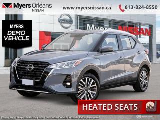 <b>Heated Seats,  Apple CarPlay,  Android Auto,  Heated Steering Wheel,  Remote Start!</b><br> <br> <br> <br>  Cut through the city in the stylish Kicks that is always the center of attention. <br> <br>This Kicks did not take any shortcuts, but it is offering you a shortcut to possibility. Make the most of every day with intelligent features that help you express your personal style and feel your playlist with the incredible infotainment system. It really is time you put you first, and this 2024 Kicks is here for it.<br> <br> This bolder grey SUV  has an automatic transmission and is powered by a  122HP 1.6L 4 Cylinder Engine.<br> <br> Our Kickss trim level is SV. Step up to this SV trim for stylish aluminum wheels, automatic temperature control, the Nissan Intelligent Key with remote start, a heated steering wheel, heated seats, and SiriusXM. This Kicks offers a ton of style and is built to your beat, featuring touchscreen infotainment with Apple CarPlay, Android Auto, Bluetooth, and Siri Eyes Free. The spirited performance is further enhanced with advanced safety features like emergency braking, lane departure warning, high beam assist, blind spot detection, rear parking sensors, and a rearview camera. This vehicle has been upgraded with the following features: Heated Seats,  Apple Carplay,  Android Auto,  Heated Steering Wheel,  Remote Start,  Adaptive Cruise Control,  Blind Spot Detection.  This is a demonstrator vehicle driven by a member of our staff, so we can offer a great deal on it.<br><br> <br/>    7.24% financing for 84 months. <br> Payments from <b>$437.93</b> monthly with $0 down for 84 months @ 7.24% APR O.A.C. ( Plus applicable taxes -  $621 Administration fee included. Licensing not included.    ).  Incentives expire 2024-07-02.  See dealer for details. <br> <br> <br>LEASING:<br><br>Estimated Lease Payment: $396/m <br>Payment based on 5.99% lease financing for 36 months with $0 down payment on approved credit. Total obligation $14,272. Mileage allowance of 20,000 KM/year. Offer expires 2024-07-02.<br><br><br>We are proud to regularly serve our clients and ready to help you find the right car that fits your needs, your wants, and your budget.And, of course, were always happy to answer any of your questions.Proudly supporting Ottawa, Orleans, Vanier, Barrhaven, Kanata, Nepean, Stittsville, Carp, Dunrobin, Kemptville, Westboro, Cumberland, Rockland, Embrun , Casselman , Limoges, Crysler and beyond! Call us at (613) 824-8550 or use the Get More Info button for more information. Please see dealer for details. The vehicle may not be exactly as shown. The selling price includes all fees, licensing & taxes are extra. OMVIC licensed.Find out why Myers Orleans Nissan is Ottawas number one rated Nissan dealership for customer satisfaction! We take pride in offering our clients exceptional bilingual customer service throughout our sales, service and parts departments. Located just off highway 174 at the Jean DÀrc exit, in the Orleans Auto Mall, we have a huge selection of New vehicles and our professional team will help you find the Nissan that fits both your lifestyle and budget. And if we dont have it here, we will find it or you! Visit or call us today.<br> Come by and check out our fleet of 30+ used cars and trucks and 120+ new cars and trucks for sale in Orleans.  o~o