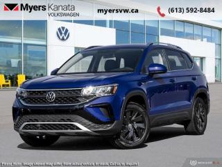 <b>Wireless Charging,  Heated Seats,  Adaptive Cruise Control,  Climate Control,  Remote Start!</b><br> <br> <br> <br>  This 2024 VW Taos proves you dont have to be big to be bold. <br> <br>The VW Taos was built for the adventurer in all of us. With all the tech you need for a daily driver married to all the classic VW capability, this SUV can be your weekend warrior, too. Exceeding every expectation was the design motto for this compact SUV, and VW engineers delivered. For an SUV thats just right, check out this 2024 Volkswagen Taos.<br> <br> This blue dusk SUV  has an automatic transmission and is powered by a  1.5L I4 16V GDI DOHC Turbo engine.<br> <br> Our Taoss trim level is Comfortline 4MOTION. The Comfortline 4MOTION trim steps things up with adaptive cruise control, dual-zone climate control, remote engine start, lane keep assist with lane departure warning, and an upgraded 8-inch infotainment screen with VW Car-Net services. Additional features include heated front seats, a heated leatherette-wrapped steering wheel, remote keyless entry, and a wireless charging pad. Safety features include blind spot detection, front and rear collision mitigation, autonomous emergency braking, and a back-up camera. This vehicle has been upgraded with the following features: Wireless Charging,  Heated Seats,  Adaptive Cruise Control,  Climate Control,  Remote Start,  Lane Keep Assist,  Heated Steering Wheel. <br><br> <br>To apply right now for financing use this link : <a href=https://www.myersvw.ca/en/form/new/financing-request-step-1/44 target=_blank>https://www.myersvw.ca/en/form/new/financing-request-step-1/44</a><br><br> <br/>    5.99% financing for 84 months. <br> Buy this vehicle now for the lowest bi-weekly payment of <b>$288.97</b> with $0 down for 84 months @ 5.99% APR O.A.C. ( taxes included, $1071 (OMVIC fee, Air and Tire Tax, Wheel Locks, Admin fee, Security and Etching) is included in the purchase price.    ).  Incentives expire 2024-07-02.  See dealer for details. <br> <br> <br>LEASING:<br><br>Estimated Lease Payment: $224 bi-weekly <br>Payment based on 4.99% lease financing for 48 months with $0 down payment on approved credit. Total obligation $23,308. Mileage allowance of 16,000 KM/year. Offer expires 2024-07-02.<br><br><br>Call one of our experienced Sales Representatives today and book your very own test drive! Why buy from us? Move with the Myers Automotive Group since 1942! We take all trade-ins - Appraisers on site!<br> Come by and check out our fleet of 30+ used cars and trucks and 130+ new cars and trucks for sale in Kanata.  o~o