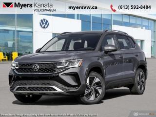 <b>19 Alloy Wheels!</b><br> <br> <br> <br>  This 2024 VW Taos proves you dont have to be big to be bold. <br> <br>The VW Taos was built for the adventurer in all of us. With all the tech you need for a daily driver married to all the classic VW capability, this SUV can be your weekend warrior, too. Exceeding every expectation was the design motto for this compact SUV, and VW engineers delivered. For an SUV thats just right, check out this 2024 Volkswagen Taos.<br> <br> This platinum gray metallic SUV  has an automatic transmission and is powered by a  1.5L I4 16V GDI DOHC Turbo engine.<br> <br> Our Taoss trim level is Highline 4MOTION. This range-topping Highline 4MOTION trim features a dual-panel glass sunroof, BeatsAudio premium audio and leather upholstery. The standard features continue with adaptive cruise control, dual-zone climate control, remote engine start, lane keep assist with lane departure warning, and an upgraded 8-inch infotainment screen with inbuilt navigation, VW Car-Net services. Additional features include ventilated and heated front seats, a heated leatherette-wrapped steering wheel, remote keyless entry, and a wireless charging pad. Safety features include blind spot detection, front and rear collision mitigation, autonomous emergency braking, and a back-up camera. This vehicle has been upgraded with the following features: 19 Alloy Wheels. <br><br> <br>To apply right now for financing use this link : <a href=https://www.myersvw.ca/en/form/new/financing-request-step-1/44 target=_blank>https://www.myersvw.ca/en/form/new/financing-request-step-1/44</a><br><br> <br/>    4.99% financing for 84 months. <br> Buy this vehicle now for the lowest bi-weekly payment of <b>$312.75</b> with $0 down for 84 months @ 4.99% APR O.A.C. ( taxes included, $1071 (OMVIC fee, Air and Tire Tax, Wheel Locks, Admin fee, Security and Etching) is included in the purchase price.    ).  Incentives expire 2024-07-02.  See dealer for details. <br> <br> <br>LEASING:<br><br>Estimated Lease Payment: $238 bi-weekly <br>Payment based on 3.99% lease financing for 48 months with $0 down payment on approved credit. Total obligation $24,761. Mileage allowance of 16,000 KM/year. Offer expires 2024-07-02.<br><br><br>Call one of our experienced Sales Representatives today and book your very own test drive! Why buy from us? Move with the Myers Automotive Group since 1942! We take all trade-ins - Appraisers on site!<br> Come by and check out our fleet of 30+ used cars and trucks and 130+ new cars and trucks for sale in Kanata.  o~o