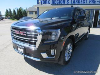 Used 2021 GMC Yukon XL LOADED SLT-VERSION 8 PASSENGER 5.3L - V8.. 4X4.. BENCH & 3RD ROW.. NAVIGATION.. POWER SUNROOF.. LEATHER.. HEATED/AC SEATS.. POWER TAILGATE.. for sale in Bradford, ON