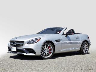 SLC 43 AMG | CONVERTIBLE | LOW KM'S | DYNAMIC SPORT MODE | NAVIGATION | HEATED SEATS | CRUSIE CONTROL | CD PLAYER | REARVIEW CAMERA | DUAL CLIMATE CONTROL<br /><br />Recent Arrival! 2018 Mercedes-Benz SLC SLC 43 AMGÂ® Silver V6 9-Speed Automatic RWD<br /><br />The Mercedes-Benz SLC 43 AMG is a high-performance convertible sports car. It features a sleek design, a powerful engine, and advanced technology. The "43" in its name indicates it's powered by a 3.0-liter V6 engine, tuned by AMG to deliver impressive performance. The convertible top offers an open-air driving experience, perfect for enjoying sunny days on the road. AMG models typically come with upgraded suspension, brakes, and other performance enhancements for a thrilling driving experience. Overall, the SLC 43 AMG combines luxury, performance, and style into one impressive package.<br /><br /><br />Why Buy From us?<br />*7x Hyundai President's Award of Merit Winner<br />*3x Consumer Choice Award for Business Excellence<br />*AutoTrader Dealer of the Year<br /><br />M-Promise Certified Preowned ($995 value):<br />- 30-day/2,000 Km Exchange Program<br />- 3-day/300 Km Money Back Guarantee<br />- Comprehensive 144 Point Mechanical Inspection<br />- Full Synthetic Oil Change<br />- BC Verified CarFax<br />- Minimum 6 Month Power Train Warranty<br /><br />Our vehicles are priced under market value to give our customers a hassle free experience. We factor in mechanical condition, kilometres, physical condition, and how quickly a particular car is selling in our market place to make sure our customers get a great deal up front and an outstanding car buying experience overall. Dealer #31129.<br /><br /><br />Odometer is 16202 kilometers below market average!<br /><br />Awards:<br />* Canadian Car of the Year AJAC's Best Convertible In Canada For 2018<br /><br />CALL NOW!! This vehicle will not make it to the weekend!!