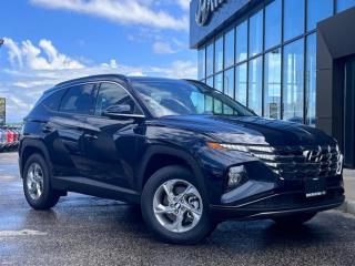 <b>Sunroof,  Navigation,  Leatherette Seats,  Heated Seats,  Apple CarPlay!</b><br> <br> <br> <br>  This 2024 Hyundai Tucson is the defining answer to what makes an SUV great. <br> <br>This 2024 Hyundai Tucson was made with eye for detail. From subtle surprises to bold design features, every part of this 2024 Hyundai Tucson is a treat. Stepping into the interior feels like a step right into the future with breathtaking technology and luxury that will make your smartphone jealous. Add on an intelligently capable chassis and drivetrain and you have the SUV of the future, ready for you today.<br> <br> This deep sea blue SUV  has a 8 speed automatic transmission and is powered by a  187HP 2.5L 4 Cylinder Engine.<br> <br> Our Tucsons trim level is Trend. Step up to this Tucson with the Trend Package and be treated to leatherette-trimmed heated front seats, an express open/close glass sunroof, a heated leather-wrapped steering wheel, proximity keyless entry with push button start, remote engine start, and a 10.25-inch infotainment screen now with voice-activated navigation, and bundled with Apple CarPlay and Android Auto, with a 6-speaker audio system. Occupant safety is assured, thanks to adaptive cruise control, blind spot detection, lane keep assist with lane departure warning, forward collision avoidance with pedestrian and cyclist detection, and a rear view camera. Additional features include dual-zone climate control, LED headlights with automatic high beams, towing equipment with trailer sway control, and even more. This vehicle has been upgraded with the following features: Sunroof,  Navigation,  Leatherette Seats,  Heated Seats,  Apple Carplay,  Android Auto,  Heated Steering Wheel. <br><br> <br>To apply right now for financing use this link : <a href=https://www.bourgeoishyundai.com/finance/ target=_blank>https://www.bourgeoishyundai.com/finance/</a><br><br> <br/>    6.99% financing for 96 months.  Incentives expire 2024-07-02.  See dealer for details. <br> <br>Drive with Confidence! At Bourgeois Auto Group, we go beyond selling cars. With over 75 years of delivering extraordinary automotive experiences, were here for you at our showrooms, on the road, or even at your home in Midland Ontario, Simcoe County, and Central Ontario. Experience the convenience of complementary enclosed trailer delivery. <br><br>Why Choose Bourgeois Auto Group for your next vehicle? Whether youre seeking a new or pre-owned vehicle, searching for a qualified repair center, or looking for vehicle parts, we have the answer. Explore our extensive selection of over 25 brand manufacturers and 200+ Pre-owned Vehicles. As we constantly adapt to meet customers needs and stay ahead of the competition, we invest in modern technology to stay on the cutting edge.  Our strategic programs and tools use current market data to price our vehicles competitively and ensure you get the best deal, not just on the new car but also on your trade-in. <br><br>Request your free Live Market analysis report and save time and money. <br><br>SELL YOUR CAR to us! Regardless of make, model, or condition, we buy cars with no purchase necessary. <br><br> Come by and check out our fleet of 40+ used cars and trucks and 40+ new cars and trucks for sale in Midland.  o~o