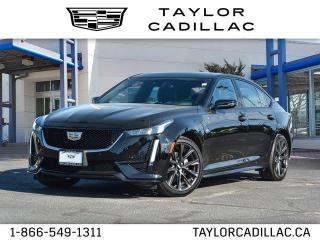 <b>Low Mileage, Wireless Charging,  Sport Seats,  Aluminum Wheels,  Remote Start,  Apple CarPlay!</b><br> <br>  Compare at $46798 - Our Price is just $44998! <br> <br>   From every angle, the CT5 exudes athleticism, sophistication and confidence. This  2022 Cadillac CT5 is fresh on our lot in Kingston. <br> <br>Offering a design that moves forward even when standing still, this gorgeous Cadillac CT-5 has been crafted to inspire your deepest desires. With a driver centric cockpit and high quality material, no detail is too small and this CT-5 is sure to impress. Set your heart racing and put your mind at ease in this premium Cadillac.This low mileage  sedan has just 19,502 kms. Its  nice in colour  . It has an automatic transmission and is powered by a  235HP 2.0L 4 Cylinder Engine. <br> <br> Our CT5s trim level is Sport. Built for performance and style, this CT5 Sport comes loaded with a unique front sport grille and rear spoiler, a thicker leather-wrapped steering wheel with magnesium paddle shifters, 18-way performance front bolstered seats, wireless device charging, adaptive remote start, park assist, dual zone climate control, a premium 9-speaker audio system, blind spot detection and rear cross traffic alert. Style and technology flourish with exclusive aluminum wheels, signature LED lighting, heated power side mirrors, forward collision warning, a massive 10 inch touchscreen with voice recognition thats paired with wireless Apple CarPlay, Android Auto, SiriusXM, a 4G LTE Wi-Fi hotspot and a HD rear vision camera plus much more. This vehicle has been upgraded with the following features: Wireless Charging,  Sport Seats,  Aluminum Wheels,  Remote Start,  Apple Carplay,  Android Auto,  Premium Audio. <br> <br>To apply right now for financing use this link : <a href=https://www.taylorcadillac.ca/finance/apply-for-financing/ target=_blank>https://www.taylorcadillac.ca/finance/apply-for-financing/</a><br><br> <br/><br> Buy this vehicle now for the lowest bi-weekly payment of <b>$314.57</b> with $0 down for 96 months @ 9.99% APR O.A.C. ( Plus applicable taxes -  Plus applicable fees   / Total Obligation of $65431  ).  See dealer for details. <br> <br>Call 613-549-1311 and book a test-drive today! o~o