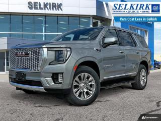 <b>Navigation,  Heads-Up Display,  Leather Seats,  Cooled Seats,  Power Liftgate!</b><br> <br> <br> <br>  Truly an all-purpose vehicle, this GMC Yukon carries a ton of passengers and cargo with ease, and looks good doing it. <br> <br>This GMC Yukon is a traditional full-size SUV thats thoroughly modern. With its truck-based body-on-frame platform, its every bit as tough and capable as a full size pickup truck. The handsome exterior and well-appointed interior are what make this SUV a desirable family hauler. This GMC Yukon sits above the competition in tech, features and aesthetics while staying capable and comfortable enough to take the whole family and a camper along for the adventure. <br> <br> This sterling metallic SUV  has a 10 speed automatic transmission and is powered by a  420HP 6.2L 8 Cylinder Engine.<br> <br> Our Yukons trim level is Denali. This Premium Yukon Denali comes with an ultra premium design, featuring a massive 15 inch heads up display, cooled leather seats, an impressive Magnetic Ride Control suspension, a large 10.2 inch colour touchscreen featuring navigation, wireless Apple CarPlay, Android Auto, an exclusive interior dash design, chrome exterior accents, a unique front grille and LED headlights. This distinctive SUV also includes a leather wheel, power liftgate, a Bose Surround audio system, 4G WiFi hotspot, GMC Connected Access, a remote engine start, HD Surround Vision, Teen Driver Technology, front and rear pedestrian alert, front and rear parking assist, lane keep assist with lane departure warning, tow/haul mode, automatic emergency braking, trailering equipment, wireless charging and plenty of cargo room! This vehicle has been upgraded with the following features: Navigation,  Heads-up Display,  Leather Seats,  Cooled Seats,  Power Liftgate,  Lane Keep Assist,  Remote Start. <br><br> <br>To apply right now for financing use this link : <a href=https://www.selkirkchevrolet.com/pre-qualify-for-financing/ target=_blank>https://www.selkirkchevrolet.com/pre-qualify-for-financing/</a><br><br> <br/> Weve discounted this vehicle $4609.    Incentives expire 2024-07-08.  See dealer for details. <br> <br>Selkirk Chevrolet Buick GMC Ltd carries an impressive selection of new and pre-owned cars, crossovers and SUVs. No matter what vehicle you might have in mind, weve got the perfect fit for you. If youre looking to lease your next vehicle or finance it, we have competitive specials for you. We also have an extensive collection of quality pre-owned and certified vehicles at affordable prices. Winnipeg GMC, Chevrolet and Buick shoppers can visit us in Selkirk for all their automotive needs today! We are located at 1010 MANITOBA AVE SELKIRK, MB R1A 3T7 or via phone at 204-482-1010.<br> Come by and check out our fleet of 60+ used cars and trucks and 200+ new cars and trucks for sale in Selkirk.  o~o