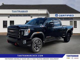Recent Arrival! Onyx Black 2023 GMC Sierra 3500HD AT4 4WD 10-Speed Automatic Duramax 6.6L V8 TurbodieselValue Market Pricing, 10-Speed Automatic, 4WD, Jet Black With Kalahari Accents Leather, 8 Driver Information Centre, AT4 Preferred Package, AT4 Premium Plus Package, Auto-Dimming Inside Rearview Mirror w/Camera, Automatic Emergency Braking, Bed View Camera w/2 Trailer Camera Provisions, Bose Premium 7 Speaker Sound System, Driver Alert Package I, Driver Alert Package II, Following Distance Indicator, Forward Collision Alert, Gooseneck/5th Wheel Prep Package, HD Surround Vision w/2 Trailer View Camera Provisions, Hitch Guidance w/Hitch View, IntelliBeam Automatic High Beam On/Off, Lane Change Alert w/Side Blind Zone Alert, Lane Departure Warning System, LED Smoked Amber Roof Marker Lamps, Multicolour 15 Diagonal Head-Up Display, Perimeter Lighting, Power Sliding Rear Window w/Defogger, Power Sunroof, Radio: AM/FM w/Prem GMC Infotainment System & Navi, Rear Cross Traffic Alert, Safety Alert Seat, Technology Package, Ultrasonic Front & Rear Park Assist, Universal Home Remote, Wireless Charging.Certified. GM Certified Details:* 3 months or 5,000 kilometres (whichever comes first) which can be extended or upgraded to an even more comprehensive Certified Pre-Owned Vehicle Protection Plan* Exchange policy is 30 days or 2,500 kilometres, whichever comes first* Current students, recent graduates and full/part-time students eligible for $500 student bonus offer on the purchase of an eligible certified pre-owned vehicle. Offer valid from January 4, 2023 - January 2, 2024. Certified PRE-OWNED OFFERS FOR CANADIAN NEWCOMERS. To make Canada feel more like home, were offering $500 off any eligible Certified Pre-Owned Chevrolet, Buick or GMC vehicle as a welcoming gift. Free 3-month SiriusXM Trial. 1-month OnStar Trial. GM Owner Centre and Mobile App* 150+ Point Inspection* 4.99% Financing for 24 Months On Eligible Certified Pre-Owned Models 24 Months - 4.99% 36 Months - 6.49% 48 Months - 6.49% 60 Months - 6.99% 72 Months - 6.99% 84 Months - 6.99%* 24/7 roadside assistance for 3 months or 5,000 km (whichever comes first)