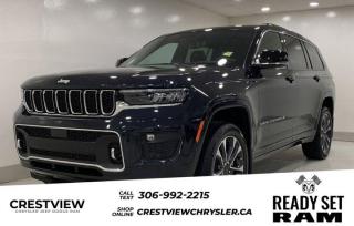GRAND CHEROKEE L OVERLAND 4X4 Check out this vehicles pictures, features, options and specs, and let us know if you have any questions. Helping find the perfect vehicle FOR YOU is our only priority.P.S...Sometimes texting is easier. Text (or call) 306-994-7040 for fast answers at your fingertips!This Jeep Grand Cherokee L boasts a Regular Unleaded V-8 5.7 L/345 engine powering this Automatic transmission. WHEELS: 20 X 8 FULLY POLISHED ALUMINUM, TWO-TONE PAINT GROUP, TRANSMISSION: 8-SPEED TORQUEFLITE AUTO.*This Jeep Grand Cherokee L Comes Equipped with These Options *TRAILER TOW PACKAGE, QUICK ORDER PACKAGE 25N, MOPAR FINISHING PACKAGE , TIRES: 265/50R20 BSW A/S LRR, MIDNIGHT SKY, LUXURY TECH GROUP IV, GVWR: 3,129 KGS (6,900 LBS), GLOBAL BLK W/GLOBAL BLK, NAPPA LEATHER-FACED SEATS (TL), ENGINE: 5.7L VVT V8 W/FUELSAVER MDS, BLACK ROOF.* Visit Us Today *A short visit to Crestview Chrysler (Capital) located at 601 Albert St, Regina, SK S4R2P4 can get you a tried-and-true Grand Cherokee L today!