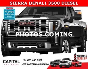 Take a look at this 2024 Sierra 3500HD Duramax Denali! Loaded with great options like, 360 Cam, Heated front and Rear Seats, Heated Steering, Ventilated Seats, Multipro Tailgate, Assist Steps, Remote Start, 5th Wheel Prep Package, and so much more... CALL NOW.Ask for the Internet Department for more information or book your test drive today! Text (or call) 780-435-4000 for fast answers at your fingertips!Disclaimer: All prices are plus taxes & include all cash credits & loyalties. See dealer for details. AMVIC Licensed Dealer # B1044900