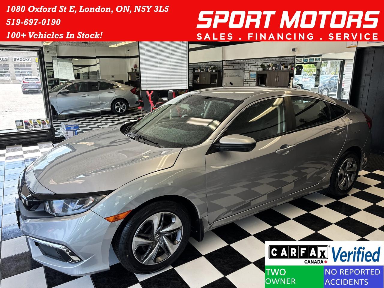 Used 2019 Honda Civic LX+New Tires+Adaptive Cruise+ApplePlay+CLEANCARFAX for sale in London, ON