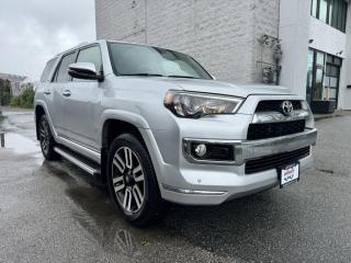 <p>2017 Toyota 4Runner LIMITED. 7 PASSENGER. 4x4 Automatic Call Raymond at 778-922-2O6O, Available 24/7 LOCAL VEHICLE! LOW KM! NO ACCIDENT! SERVICE HISTORY! Trade ins are welcome, bank financing options are available. Fast approvals and 99% acceptance rates (for all credit) We also deal with poor credit, no credit, recent bankruptcy, or other financial hurdles, may now be approved. Disclaimer: Price does not include documentation fees $499, taxes, and insurance. Please contact for further details. (Dealer Code: D50314)</p>