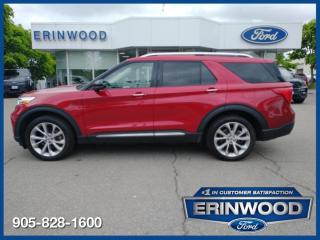 Experience Luxury and Performance with the 2021 Ford Explorer Platinum  This used 2021 Ford Explorer Platinum, in a stunning Rapid Red Metallic Tinted Clearcoat, boasts an automatic transmission and a robust engine. The 4WD Platinum model offers a perfect blend of elegance and power, making it an ideal choice for any adventure.  The Platinum trim elevates your driving experience with premium features. Inside, youll find Light Sandstone tri-diamond leather heated and ventilated sport captains chairs that provide ultimate comfort. The vehicle is equipped with advanced technology, including a state-of-the-art infotainment system, a premium sound system, and a panoramic sunroof that bathes the cabin in natural light. Safety is paramount with features like adaptive cruise control, lane-keeping assist, and a 360-degree camera system, ensuring peace of mind on every journey.  This 2021 Ford Explorer Platinum stands out with its refined design and superior craftsmanship. The exteriors Rapid Red Metallic Tinted Clearcoat exudes sophistication, while the interiors luxurious materials and cutting-edge technology cater to your every need. Whether youre navigating city streets or exploring off the beaten path, this vehicle delivers unparalleled performance and comfort, making every drive an extraordinary experience.  ‌