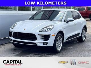 Check out this 2016 Porsche Macan S. Its Automatic transmission and Twin Turbo Premium Unleaded V-6 3.0 L/183 engine will keep you going. This Porsche Macan has the following options: Window Grid Diversity Antenna, Wheels: 18 Macan S, Wheels w/Silver Accents w/Locks, Trunk/Hatch Auto-Latch, Trip Computer, Transmission: 7-Speed Porsche Doppelkupplung (PDK), Transmission w/Driver Selectable Mode, Sequential Shift Control w/Steering Wheel Controls and Oil Cooler, Towing Equipment -inc: Trailer Sway Control, Tires: P235/60R18 Front & P255/55R18 Rear AS, and Tire Specific Low Tire Pressure Warning. Stop by and visit us at Capital Chevrolet Buick GMC Inc., 13103 Lake Fraser Drive SE, Calgary, AB T2J 3H5.