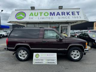 Used 1997 Chevrolet Tahoe 2-Door 4WD BEAUTIFUL COLLECTORS PIECE! INSPECTED W/BCAA MBRSHP & WRNTY! for sale in Langley, BC