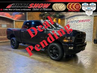 <strong>*** LOADED UP RAM 2500 CUMMINS SLT LUXURY CREW!! *** HEATED SEATS & WHEEL, SUNROOF, REMOTE START!! *** 8.4 INCH TOUCHSCREEN, NAVIGATION, TOW PACKAGE, REAR SLIDING WINDOW, BEDLINER!! *** </strong>Stunning Diesel Ram 2500 with <strong>MORE THAN $25,000.00 IN FACTORY UPGRADES </strong>and Accessories!! Carfax report shows amazingly clean history and regular dealer service records! You dont see these Rams optioned like this too often!! And a super unique colour combination makes this one subtle but unique on the road. This rig is ready to work, or play! Loaded up with <strong>HEATED SEATS</strong>......<strong>HEATED STEERING WHEEL</strong>......<strong>SUNROOF</strong>......<strong>REMOTE START</strong>......<strong>PREMIUM ALPINE STEREO </strong>w/ Subwoofer......<strong>8.4 INCH TOUCHSCREEN</strong>......<strong>NAVIGATION </strong>Package......Spray-In <strong>BEDLINER</strong>......<strong>SPORT BUCKETS & CONSOLE</strong>......Keyless Entry......Leather Wheel w/ Media & Cruise Controls......<strong>POWER ADJUSTABLE SEAT </strong>w/ Lumbar Support......<strong>WI-FI HOTSPOT</strong>......Power <strong>REAR SLIDING WINDOW</strong>......Sport Colour-Matched Bumpers & Grille......<strong>FOG LIGHTS</strong>......Black Appearance Package......Automatic Lights......Electronic Shift on the Fly <strong>4X4 </strong>System......Backup Camera......Flat Load Rear Floor......<strong>TOW PACKAGE </strong>w/ 4-Pin & 7-Pin Connectors......Integrated <strong>TRAILER BRAKE CONTROLLER</strong>......<strong>6 FACTORY AUX SWITCHES</strong>......<strong>6.7L CUMMINS DIESEL I6 </strong>Engine......<strong>6-SPEED </strong>Automatic Transmission......Factory <strong>EXHAUST BRAKE</strong>......<strong>HD </strong>Black <strong>ALLOY RIMS </strong>w/ <strong>A/T </strong>Tires!!<br /><br />This Ram 2500 Cummins comes with all original Books & Manuals, two sets of Keys & Fobs, and low mileage (131,000kms!!). Now sale priced at just $48,800 with Financing & Extended Warranty available!!<br /><br /><br />Will accept trades. Please call <a href=\tel:(204)560-6287\>(204)560-6287</a> or View at 3165 McGillivray Blvd. (Conveniently located two minutes West from Costco at corner of Kenaston and McGillivray Blvd.)<br /><br />In addition to this please view our complete inventory of used <a href=\https://www.autoshowwinnipeg.com/used-trucks-winnipeg/\>trucks</a>, used <a href=\https://www.autoshowwinnipeg.com/used-cars-winnipeg/\>SUVs</a>, used <a href=\https://www.autoshowwinnipeg.com/used-cars-winnipeg/\>Vans</a>, used <a href=\https://www.autoshowwinnipeg.com/new-used-rvs-winnipeg/\>RVs</a>, and used <a href=\https://www.autoshowwinnipeg.com/used-cars-winnipeg/\>Cars</a> in Winnipeg on our website: <a href=\https://www.autoshowwinnipeg.com/\>WWW.AUTOSHOWWINNIPEG.COM</a><br /><br />Complete comprehensive warranty is available for this vehicle. Please ask for warranty option details. All advertised prices and payments plus taxes (where applicable).<br /><br />Winnipeg, MB - Manitoba Dealer Permit # 4908                                               <p>Sale Pending, please contact us to confirm most up-to-date status.</p>