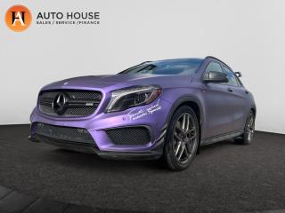 <div>Used | Hatchback | Purple | 2015 | Mercedes Benz | GLA | 45 | AMG | AWD | Sunroof | Heated Seats</div><div> </div><div>2015 MERCEDES BENZ GLA45 AMG WITH 82391 KMS, NAVIGATION, BACKUP CAMERA, PANORAMIC SUNROOF, HEADS UP DISPLAY, BLIND SPOT DETECTION, PADDLE SHIFTERS, LEATHER/CLOTH SEATS, HEATED SEATS, HARMAN/KARDON SOUND SYSTEM, BLUETOOTH, USB/AUX AND MORE!</div>