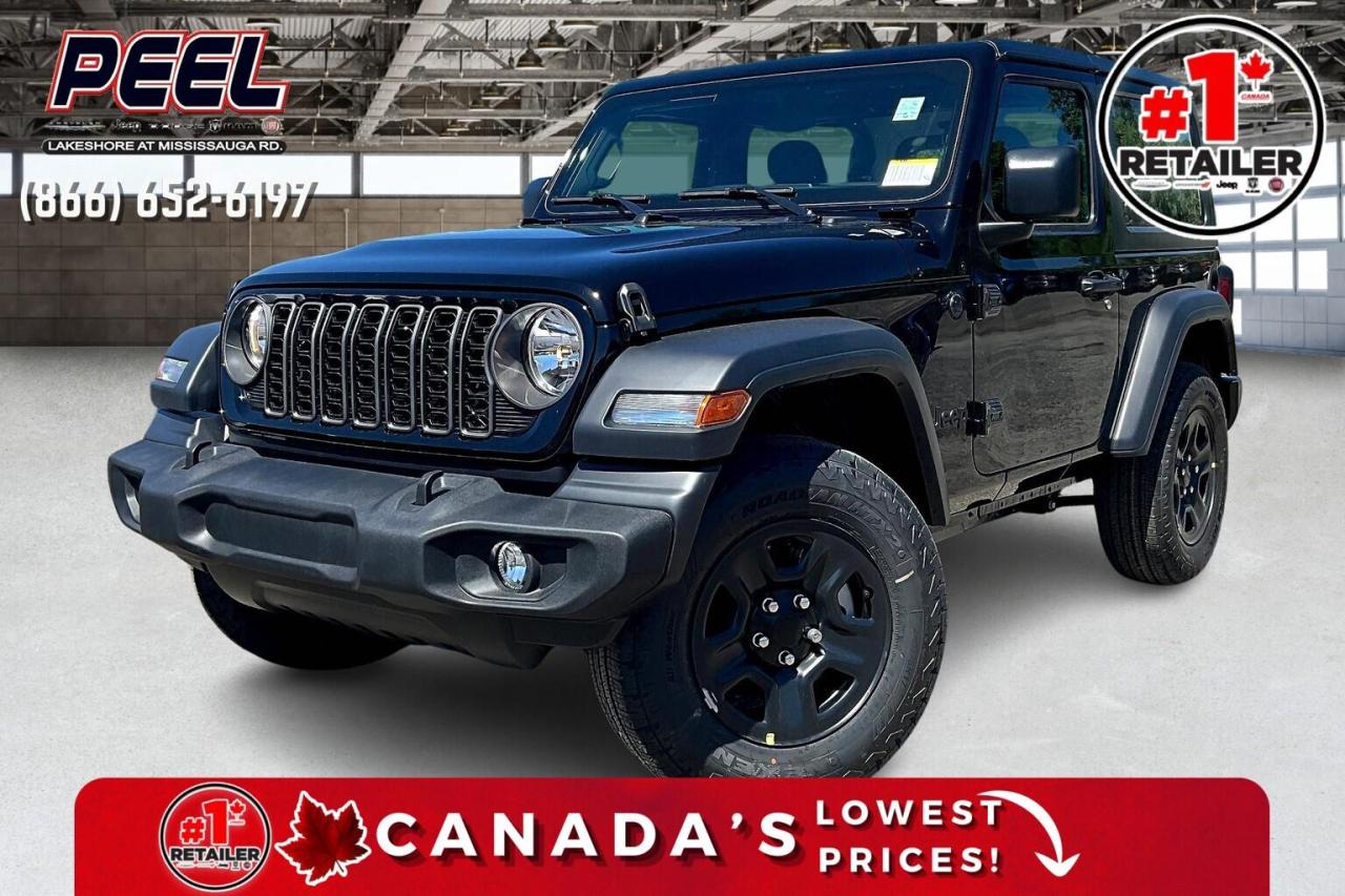 New 2024 Jeep Wrangler SPORT 2DR | HARDTOP | CARPLAY | 12.3