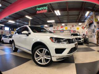 Used 2017 Volkswagen Touareg WLOFSBURG AWD NAVI LEATHER PANO/ROOF B/SPOT for sale in North York, ON